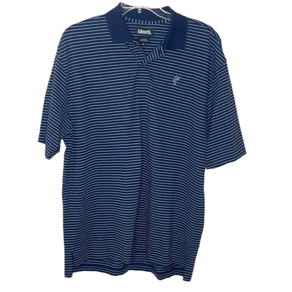 ❤️ 🆕 ASHWORTH Striped Polo Sizd XL